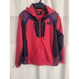 Roberto Diportivo Vintage Windbreaker Hooded Jacket Women's Medium Zip Up